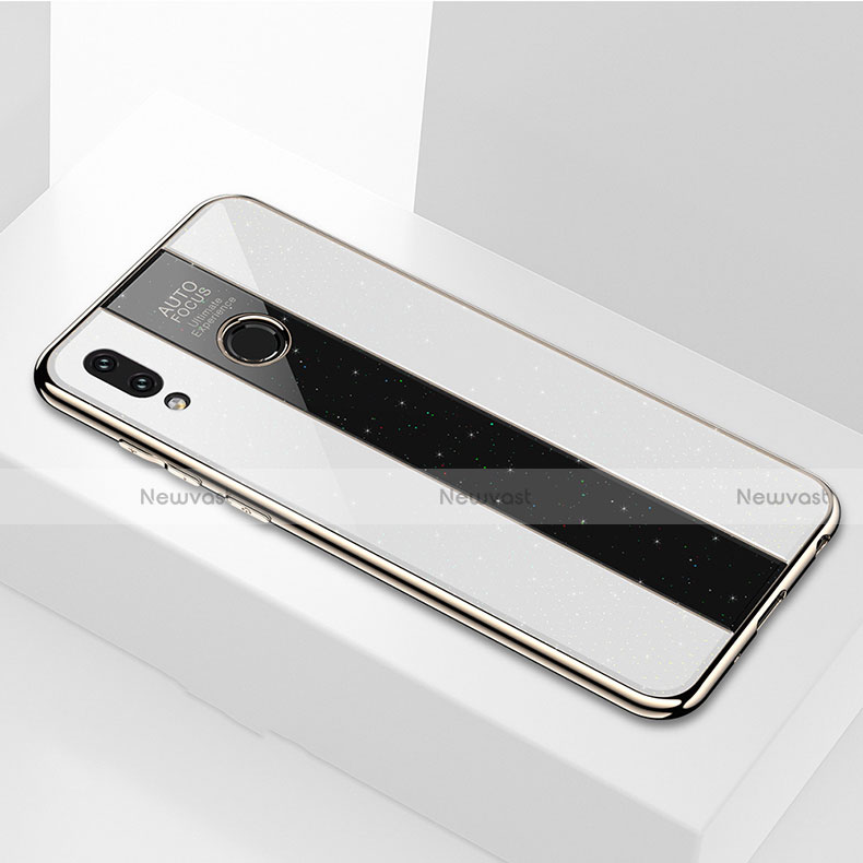 Silicone Frame Mirror Case Cover for Huawei Honor V10 Lite White