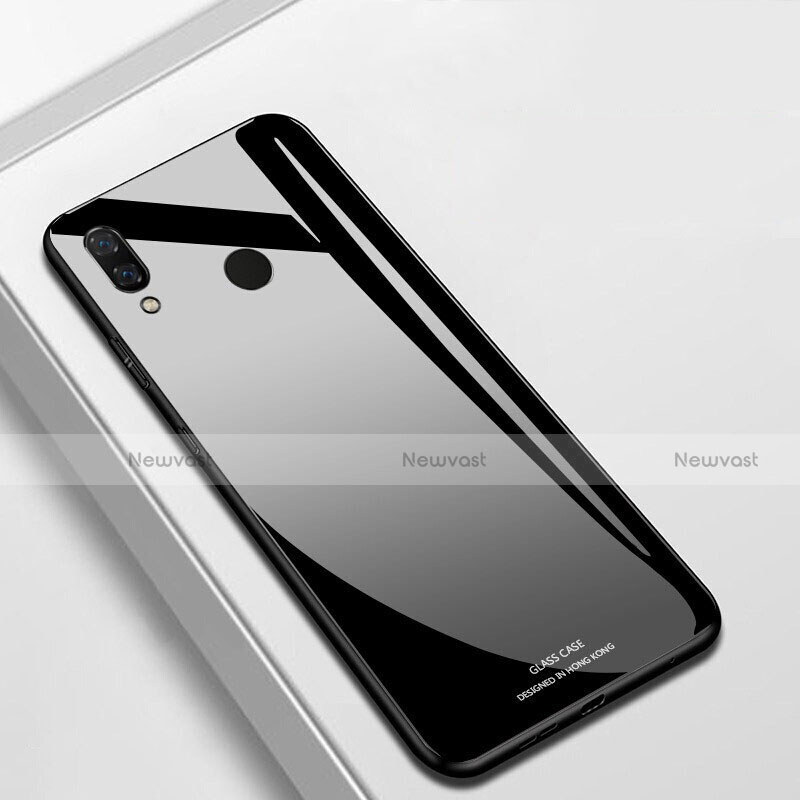 Silicone Frame Mirror Case Cover for Huawei Nova 3i Black
