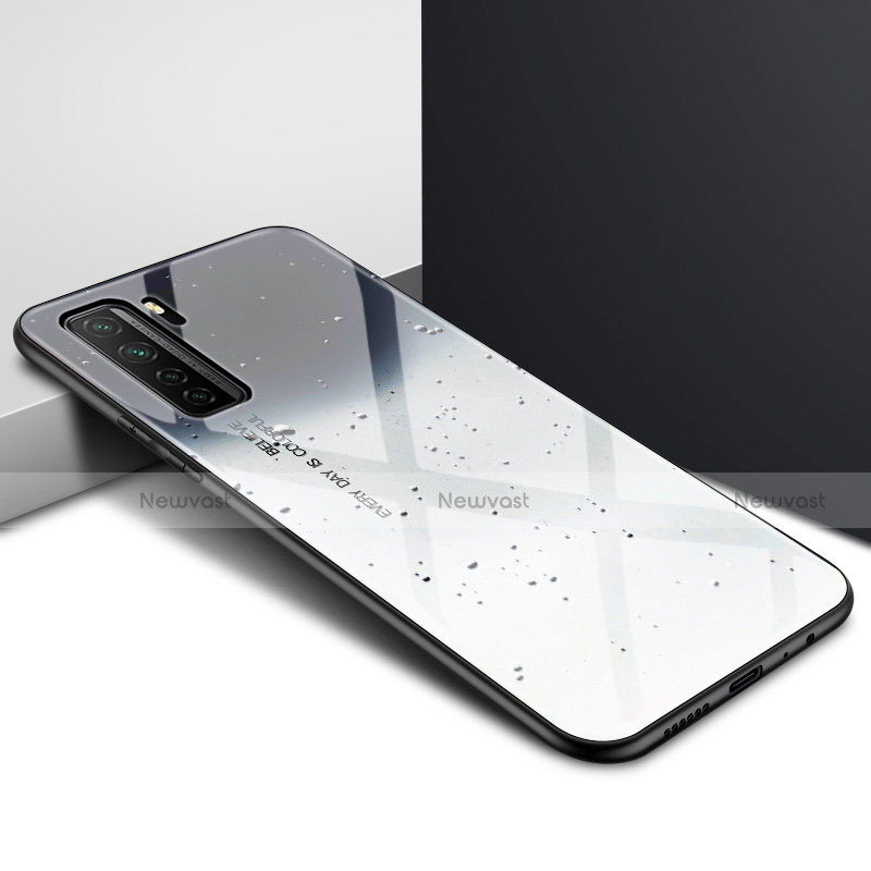 Silicone Frame Mirror Case Cover for Huawei Nova 7 SE 5G