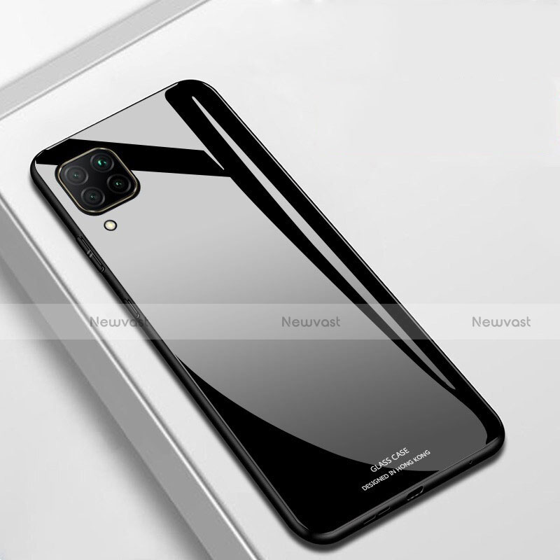 Silicone Frame Mirror Case Cover for Huawei Nova 7i Black