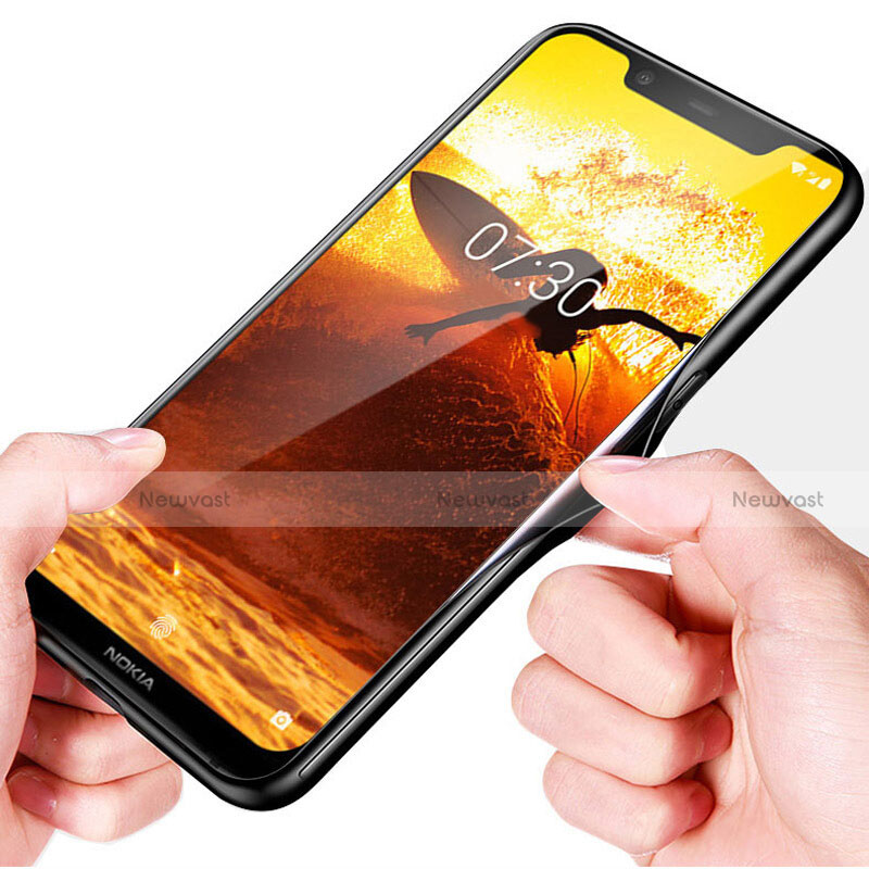 Silicone Frame Mirror Case Cover for Nokia 7.1 Plus