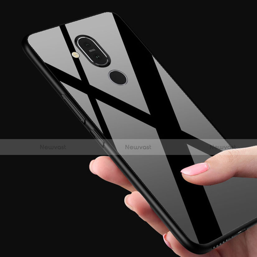 Silicone Frame Mirror Case Cover for Nokia X7