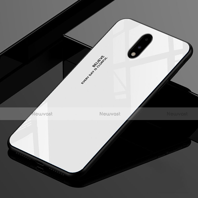 Silicone Frame Mirror Case Cover for OnePlus 7