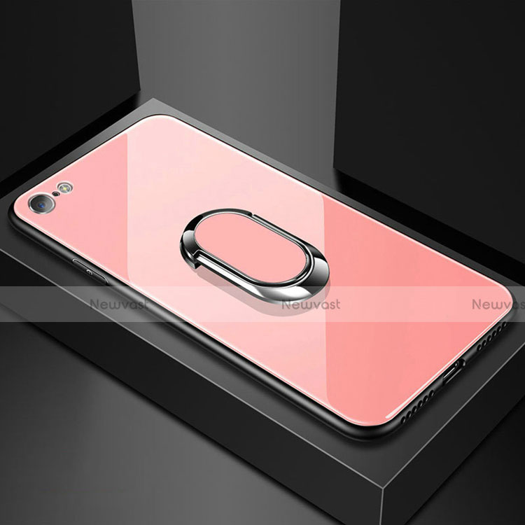 Silicone Frame Mirror Case Cover for Oppo A71 Pink