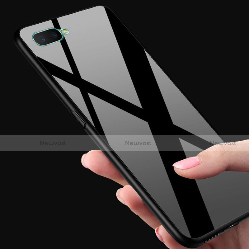 Silicone Frame Mirror Case Cover for Oppo AX7