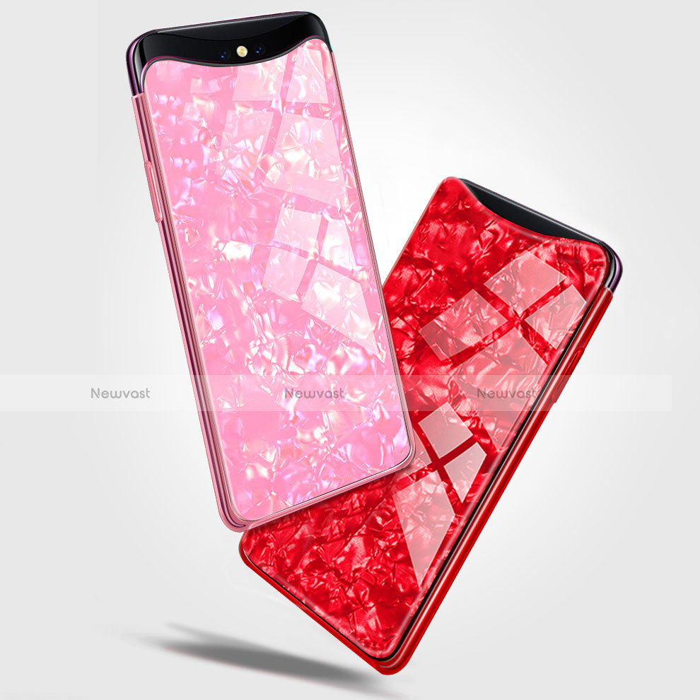 Silicone Frame Mirror Case Cover for Oppo Find X