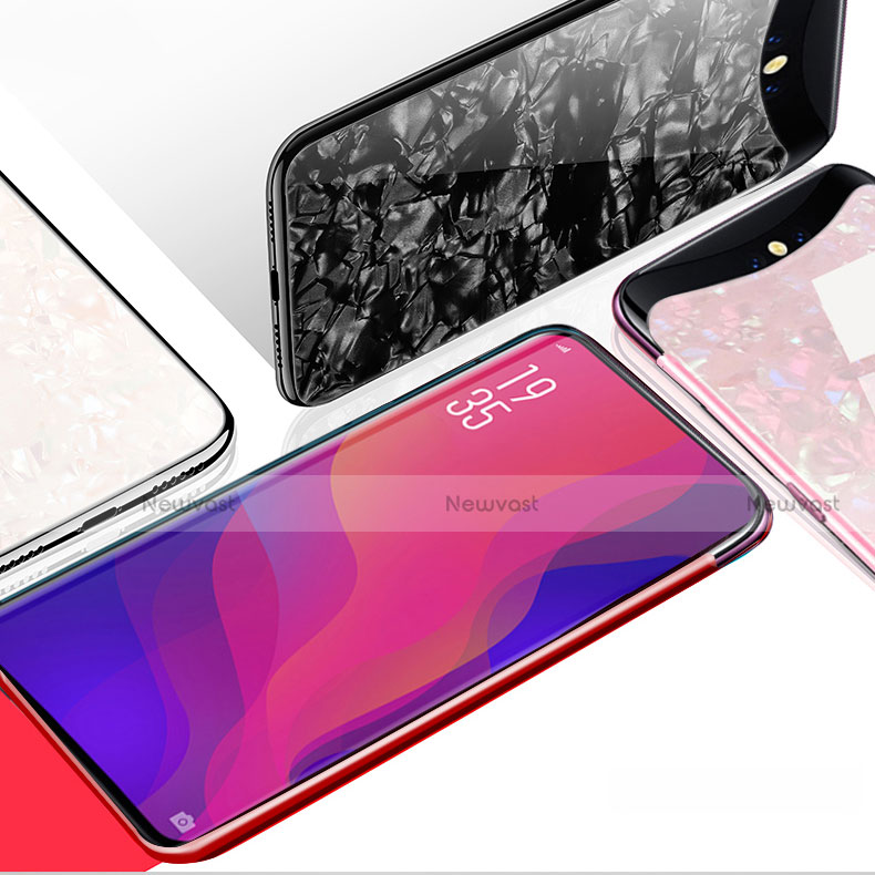 Silicone Frame Mirror Case Cover for Oppo Find X Super Flash Edition