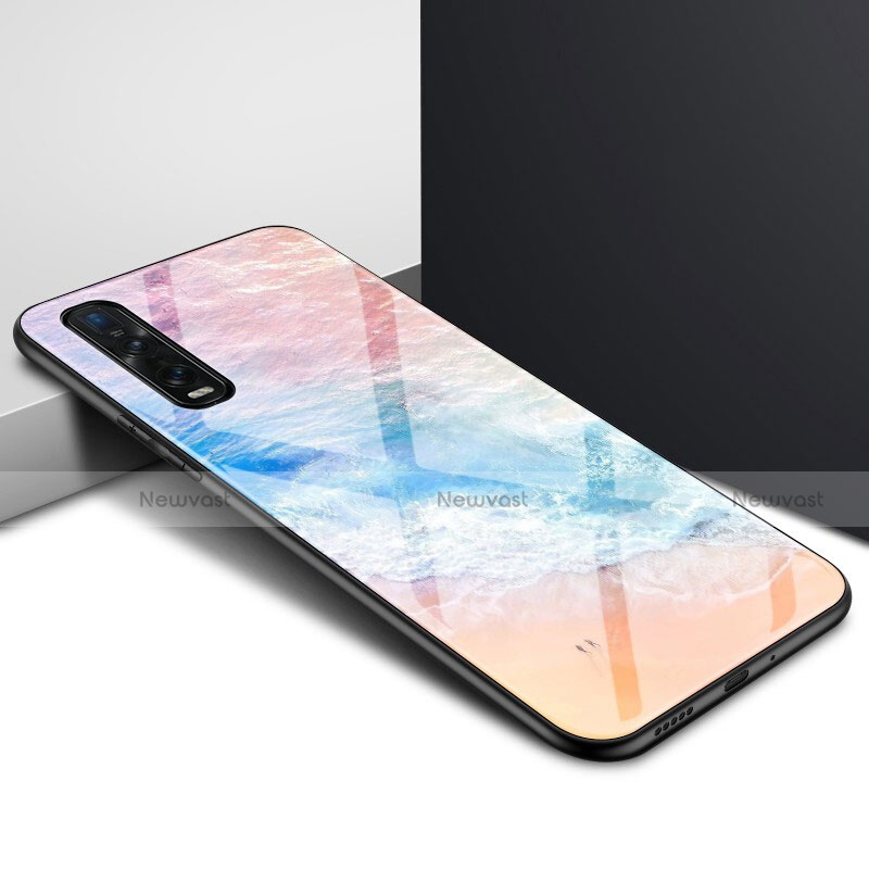Silicone Frame Mirror Case Cover for Oppo Find X2 Pro Colorful
