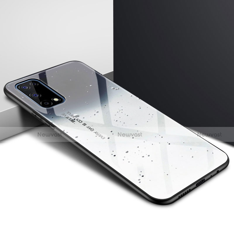Silicone Frame Mirror Case Cover for Oppo K7x 5G Gray