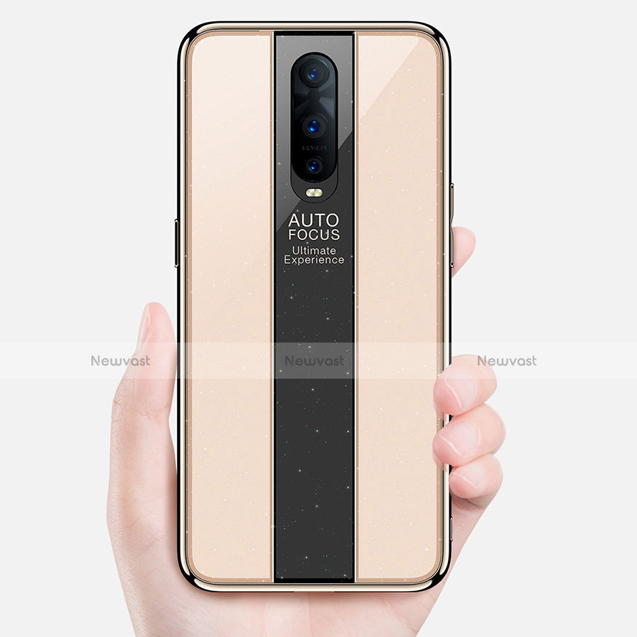 Silicone Frame Mirror Case Cover for Oppo R17 Pro