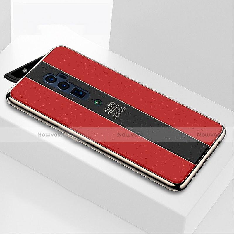 Silicone Frame Mirror Case Cover for Oppo Reno 10X Zoom