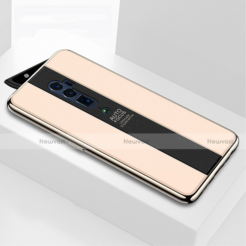 Silicone Frame Mirror Case Cover for Oppo Reno 10X Zoom