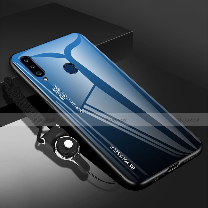 Silicone Frame Mirror Case Cover for Samsung Galaxy A20s
