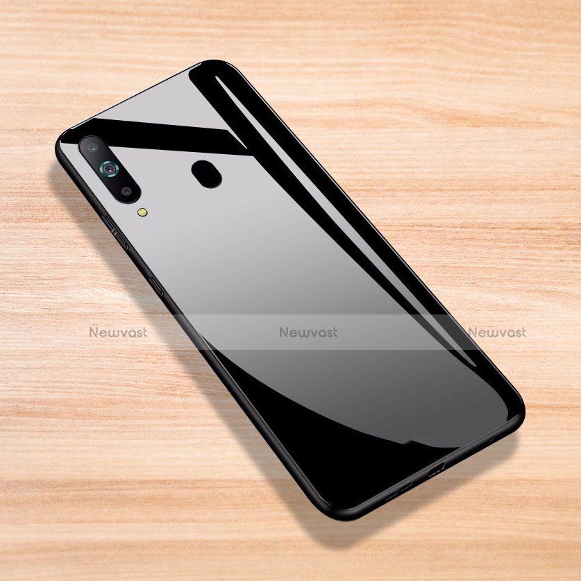 Silicone Frame Mirror Case Cover for Samsung Galaxy A8s SM-G8870 Black