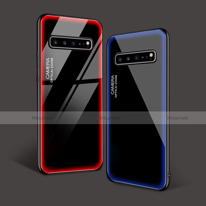 Silicone Frame Mirror Case Cover for Samsung Galaxy S10 5G SM-G977B