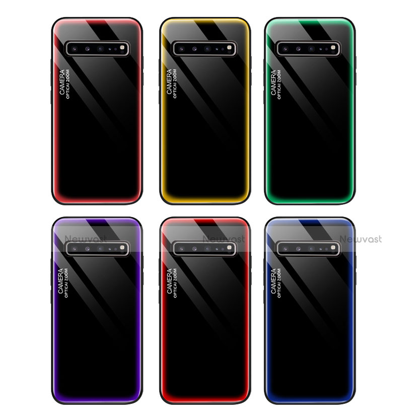 Silicone Frame Mirror Case Cover for Samsung Galaxy S10 5G SM-G977B