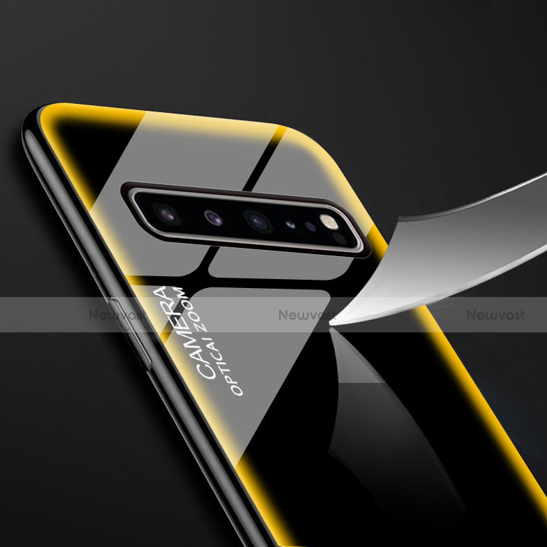 Silicone Frame Mirror Case Cover for Samsung Galaxy S10 5G SM-G977B