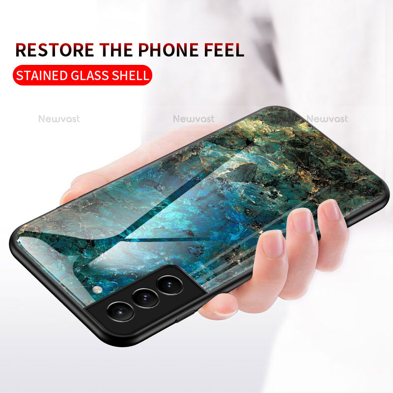Silicone Frame Mirror Case Cover for Samsung Galaxy S21 5G