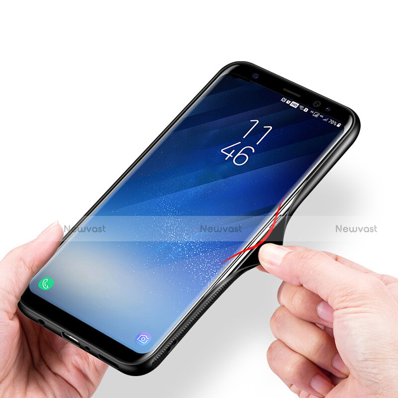Silicone Frame Mirror Case Cover for Samsung Galaxy S8 Plus