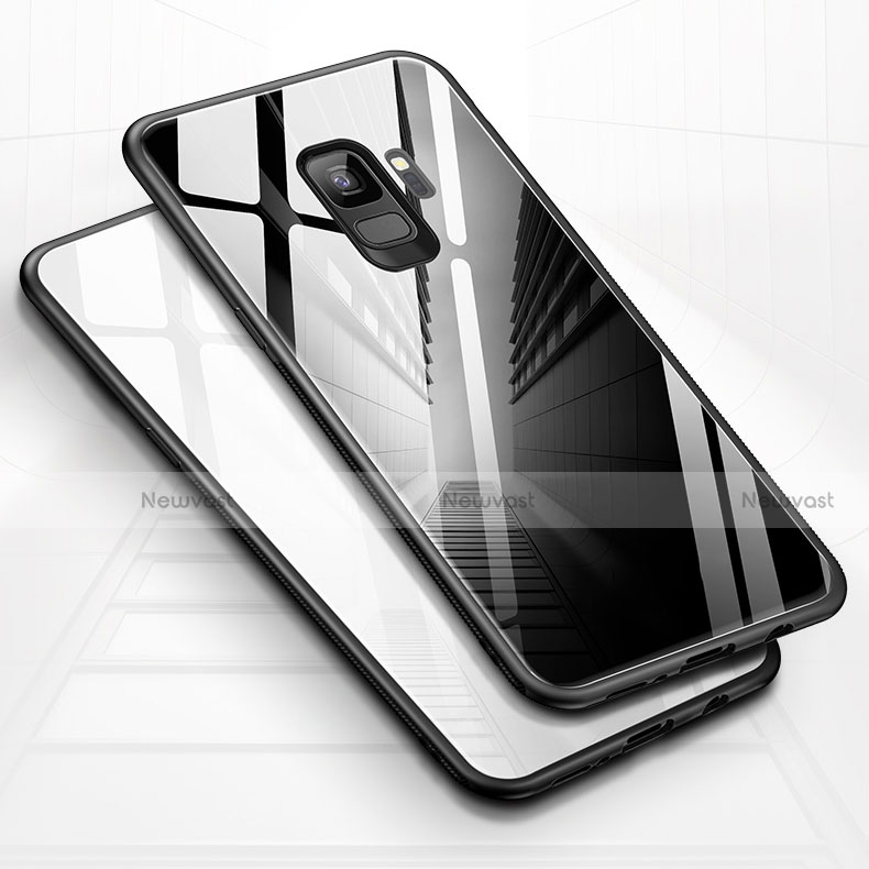 Silicone Frame Mirror Case Cover for Samsung Galaxy S9