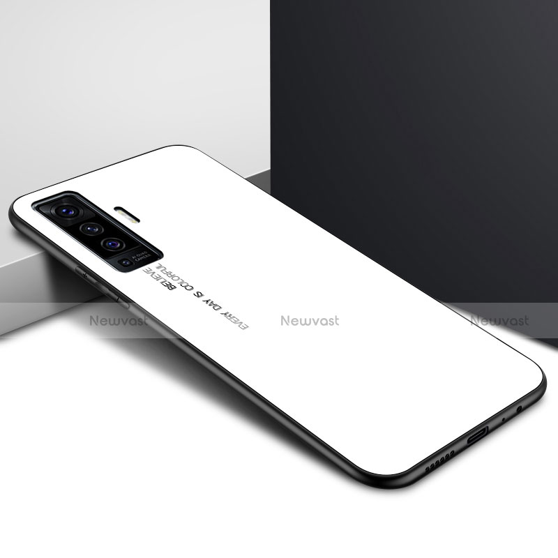 Silicone Frame Mirror Case Cover for Vivo X50 5G