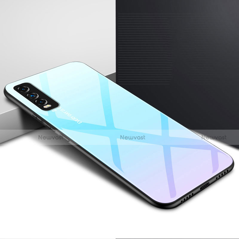 Silicone Frame Mirror Case Cover for Vivo Y12s