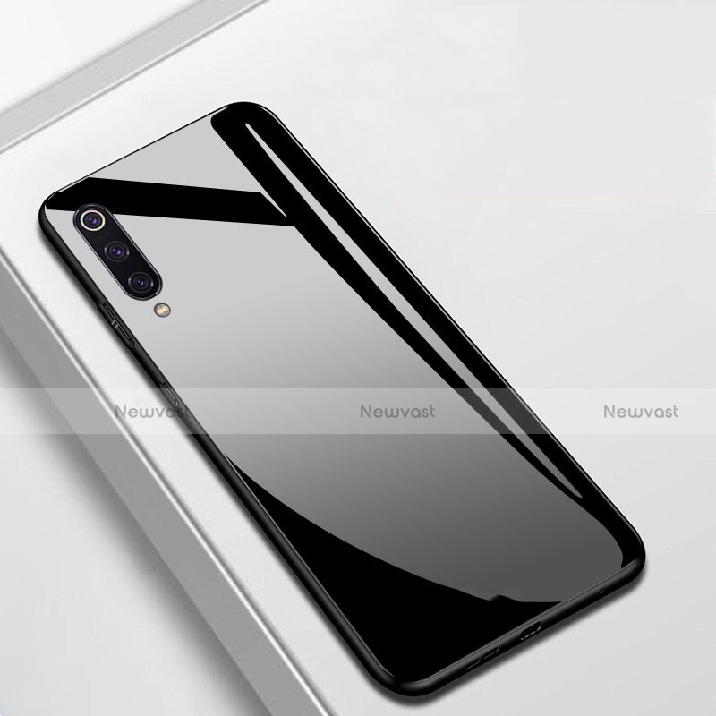 Silicone Frame Mirror Case Cover for Xiaomi CC9e Black