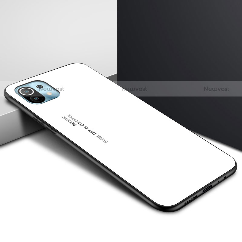 Silicone Frame Mirror Case Cover for Xiaomi Mi 11 Lite 4G