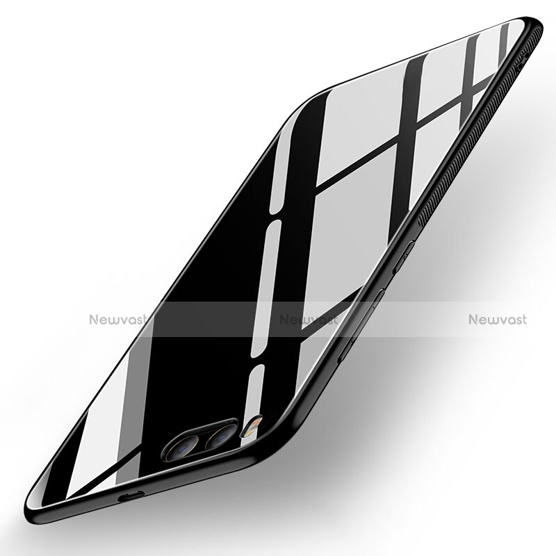 Silicone Frame Mirror Case Cover for Xiaomi Mi 6 Black