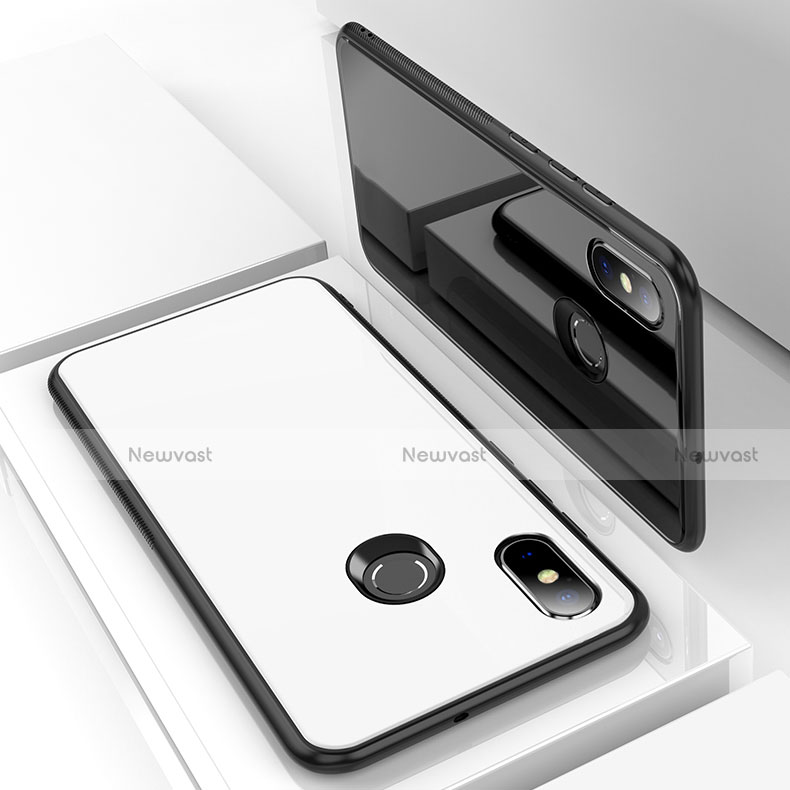 Silicone Frame Mirror Case Cover for Xiaomi Mi 8