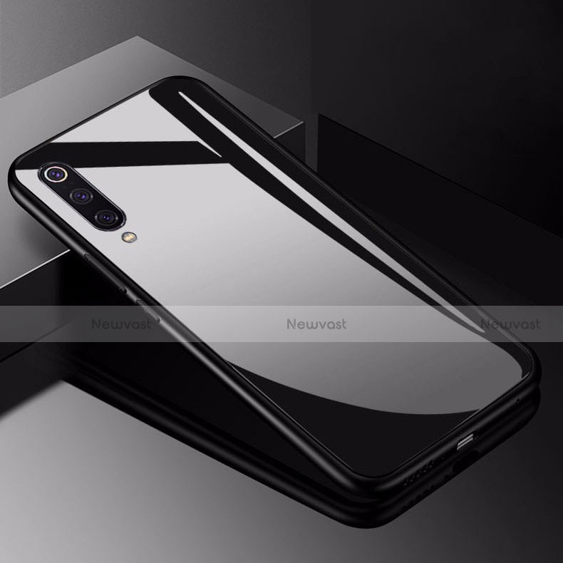 Silicone Frame Mirror Case Cover for Xiaomi Mi 9 SE Black