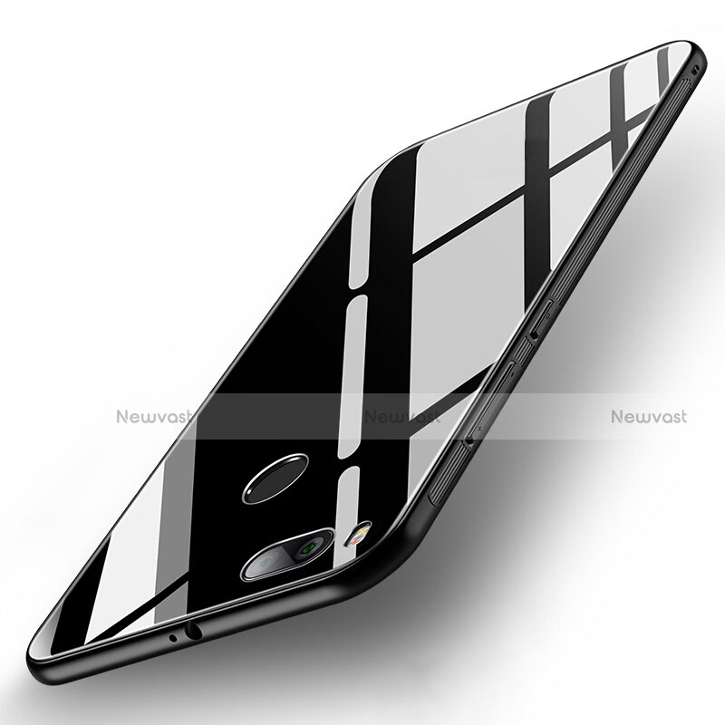 Silicone Frame Mirror Case Cover for Xiaomi Mi A1 Black