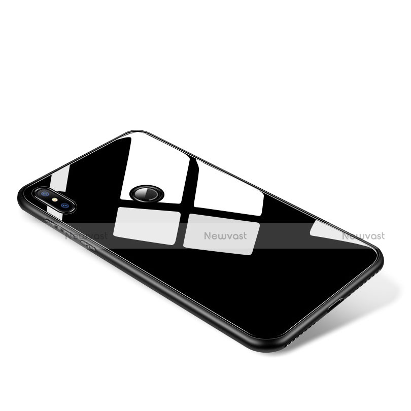 Silicone Frame Mirror Case Cover for Xiaomi Mi Mix 2S Black