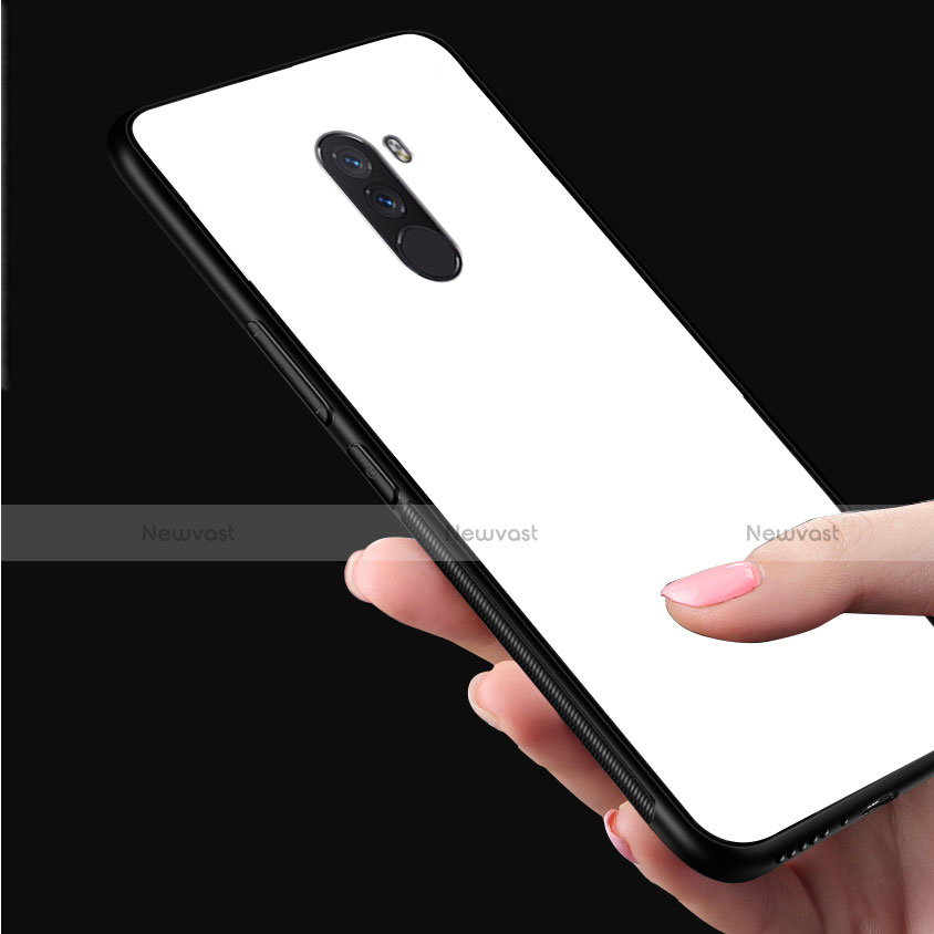 Silicone Frame Mirror Case Cover for Xiaomi Pocophone F1
