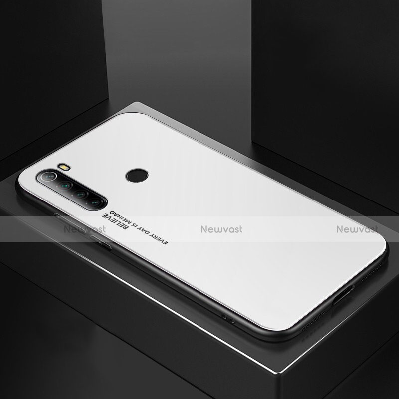 Silicone Frame Mirror Case Cover for Xiaomi Redmi Note 8 (2021)