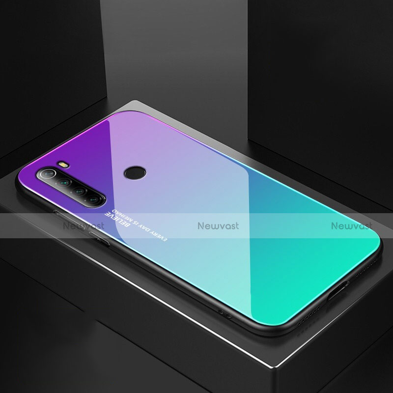 Silicone Frame Mirror Case Cover for Xiaomi Redmi Note 8 (2021) Green
