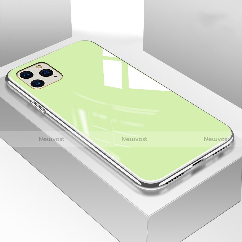 Silicone Frame Mirror Case Cover M01 for Apple iPhone 11 Pro Green