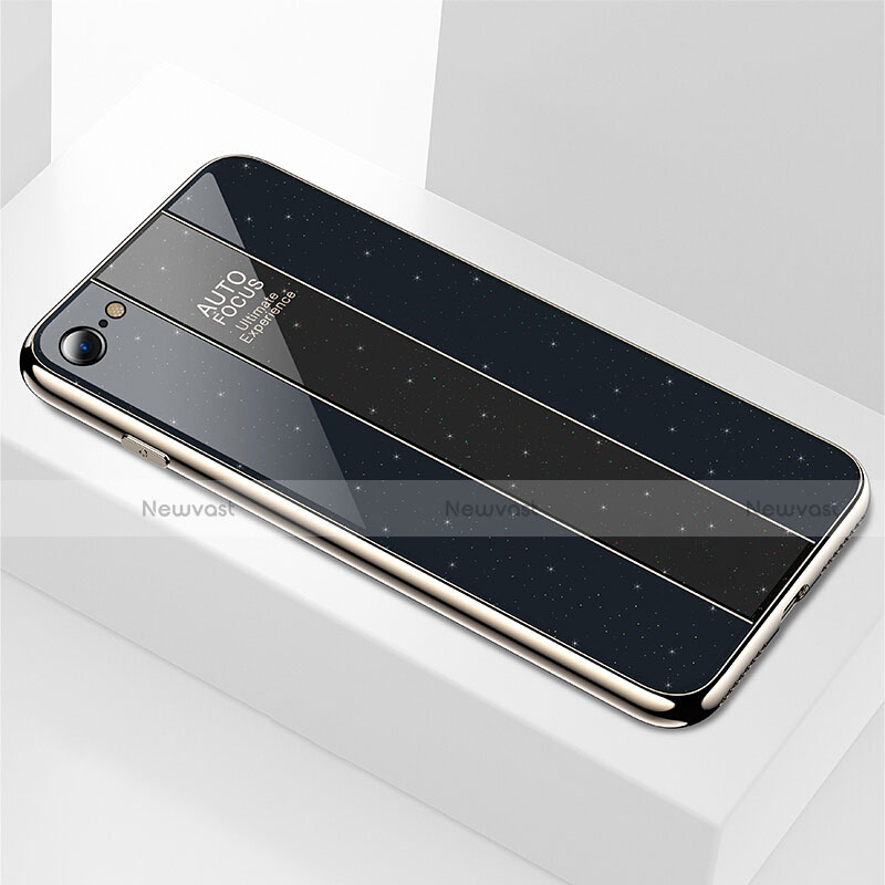 Silicone Frame Mirror Case Cover M01 for Apple iPhone 6 Black