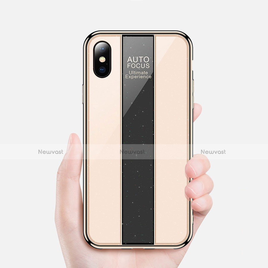 Silicone Frame Mirror Case Cover M01 for Apple iPhone X