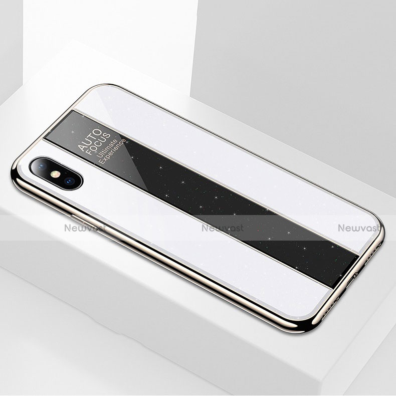 Silicone Frame Mirror Case Cover M01 for Apple iPhone Xs Max