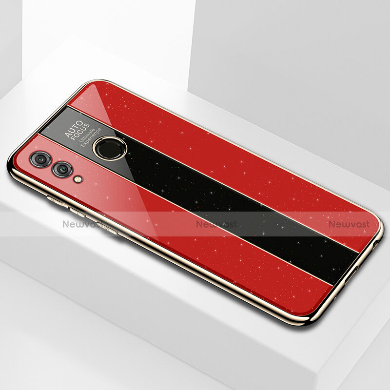 Silicone Frame Mirror Case Cover M01 for Huawei Honor 8X Max Red