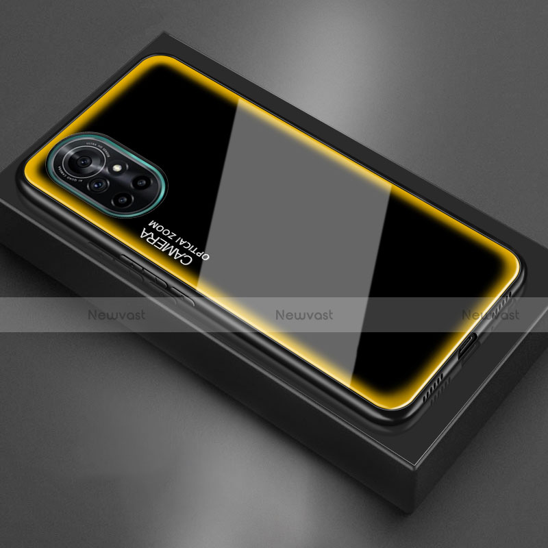 Silicone Frame Mirror Case Cover M01 for Huawei Nova 8 5G