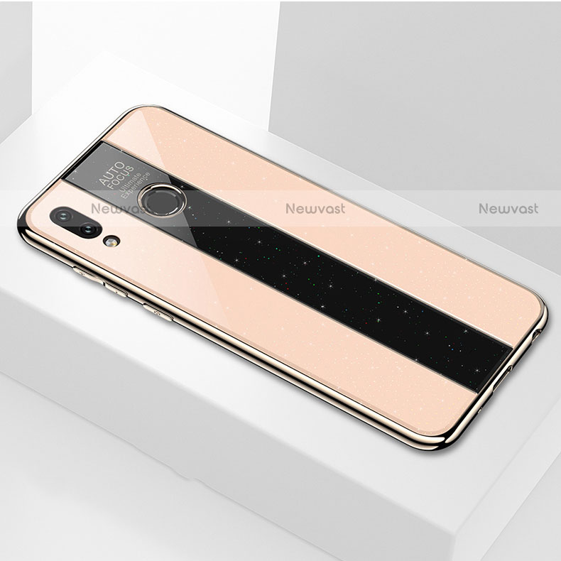 Silicone Frame Mirror Case Cover M01 for Huawei P Smart (2019) Gold