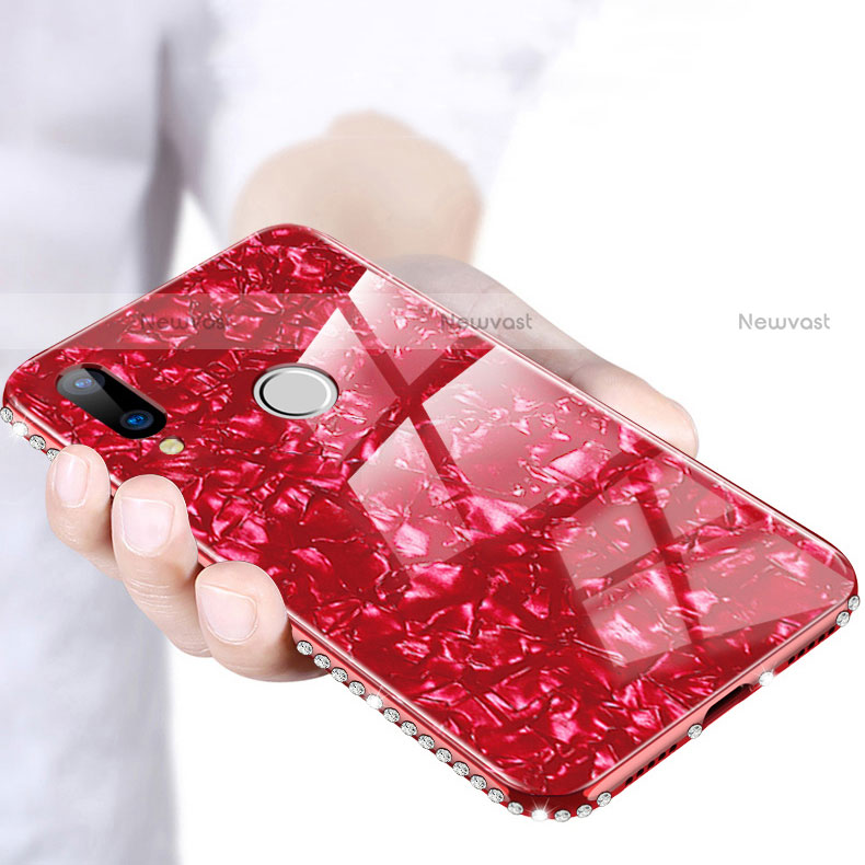 Silicone Frame Mirror Case Cover M01 for Huawei P20 Lite