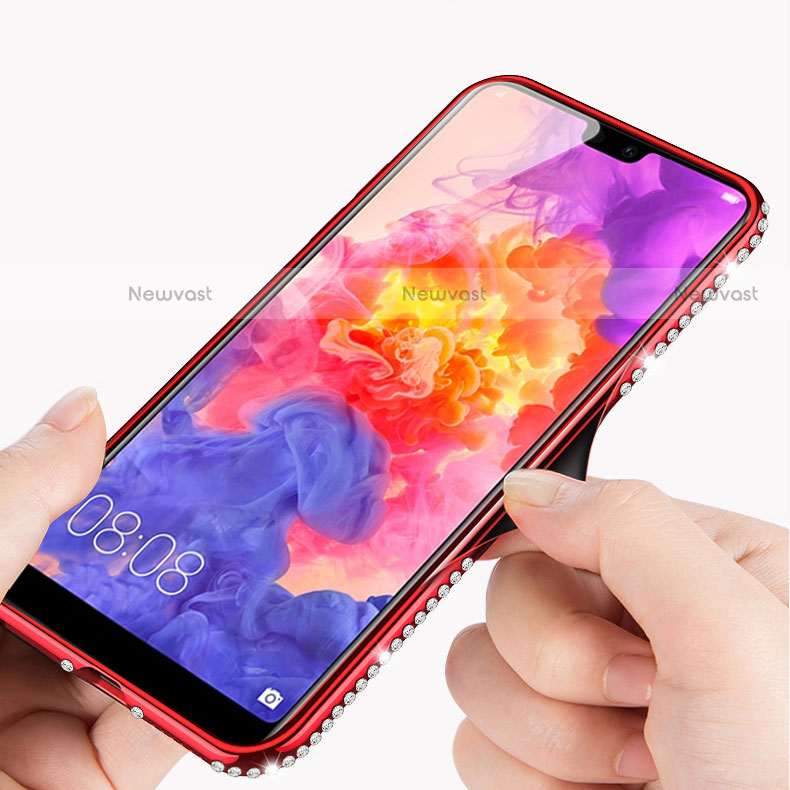 Silicone Frame Mirror Case Cover M01 for Huawei P20 Lite
