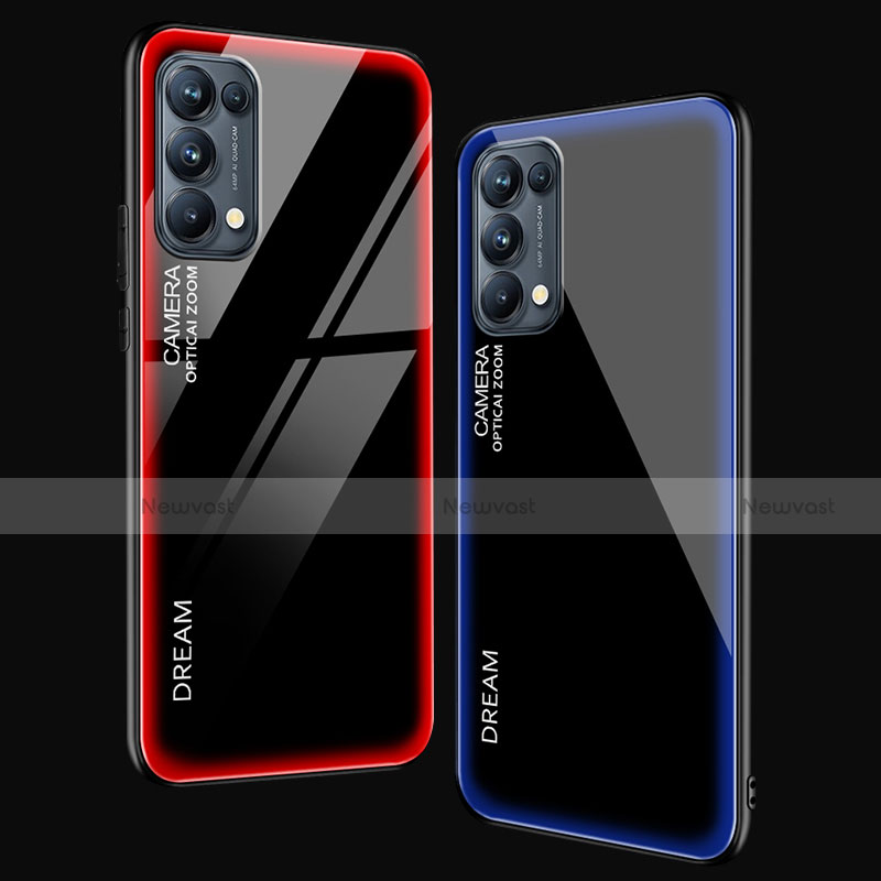 Silicone Frame Mirror Case Cover M01 for Oppo Find X3 Lite 5G