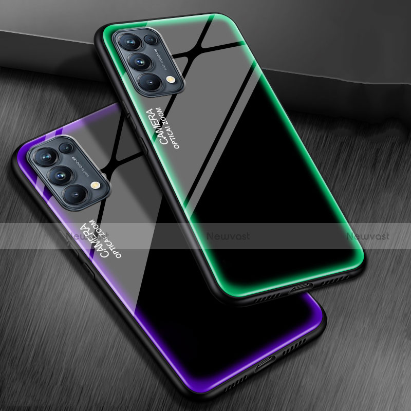 Silicone Frame Mirror Case Cover M01 for Oppo Find X3 Lite 5G