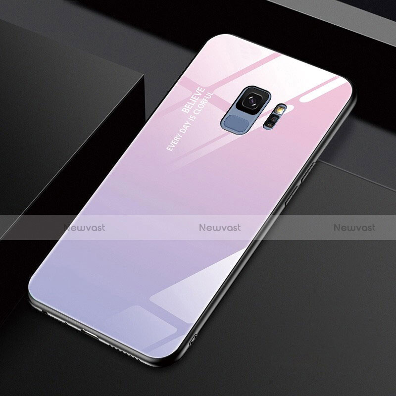 Silicone Frame Mirror Case Cover M01 for Samsung Galaxy S9