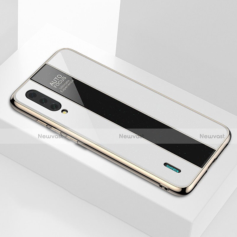 Silicone Frame Mirror Case Cover M01 for Xiaomi CC9e White