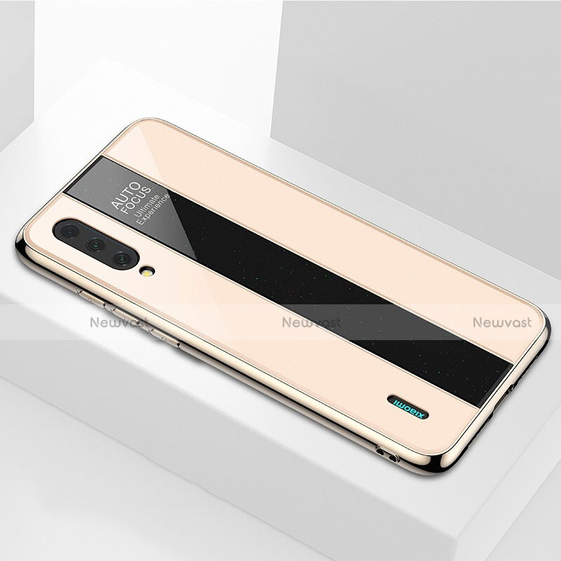 Silicone Frame Mirror Case Cover M01 for Xiaomi Mi A3 Gold